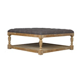 Tufted Coffee Table Ottoman in Coco The Perfect Living Room Furniture