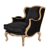 Louis XV Bergere Oak Wingback Chair