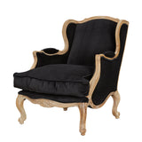 Louis XV Bergere Oak Wingback Chair